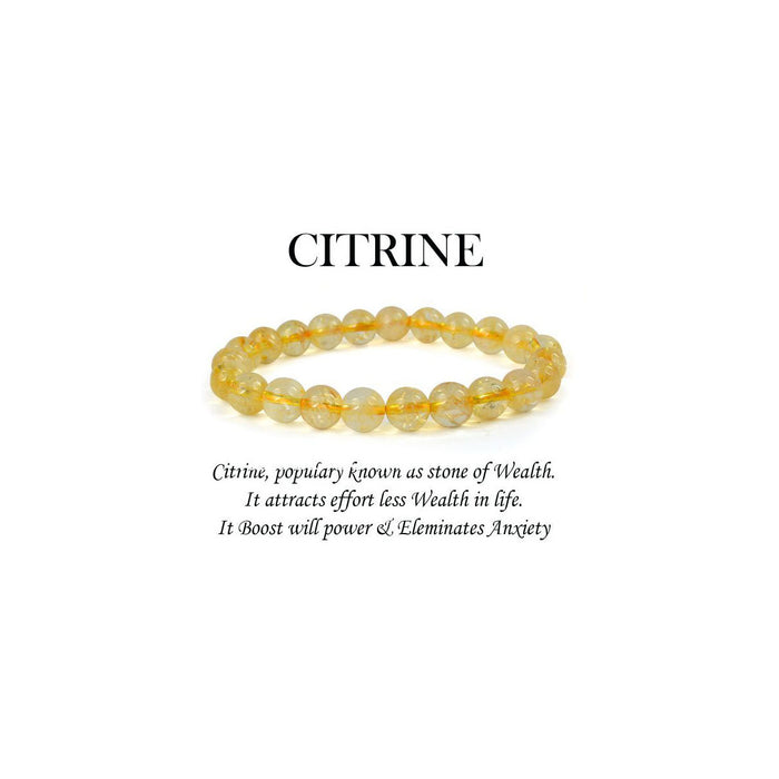 Crystal Bracelet | Buy Online Natural Citrine Crystal Bracelet - Shubhanjali