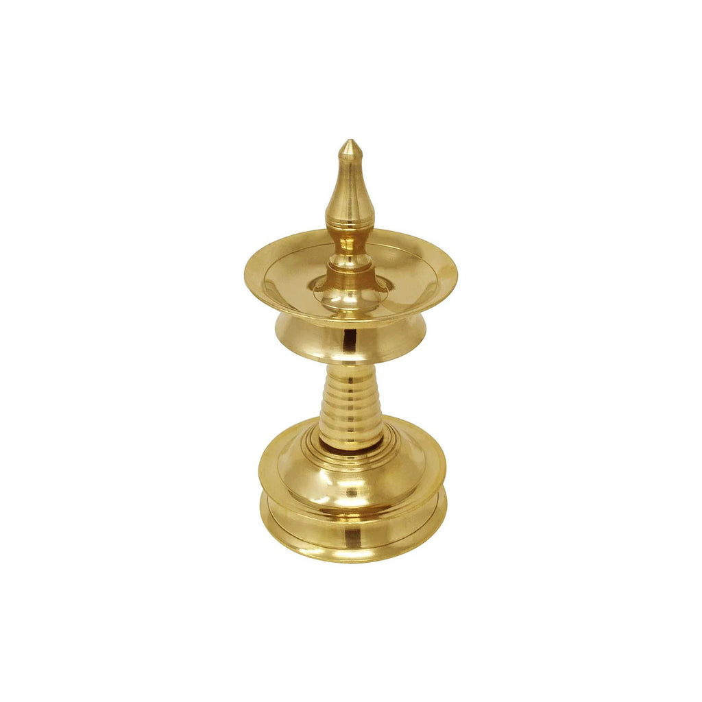 Brass Housewarming Set (Pooja Diya or Vilakku, Brass Pot, Kamatachi Oi —  Vastustoreonline