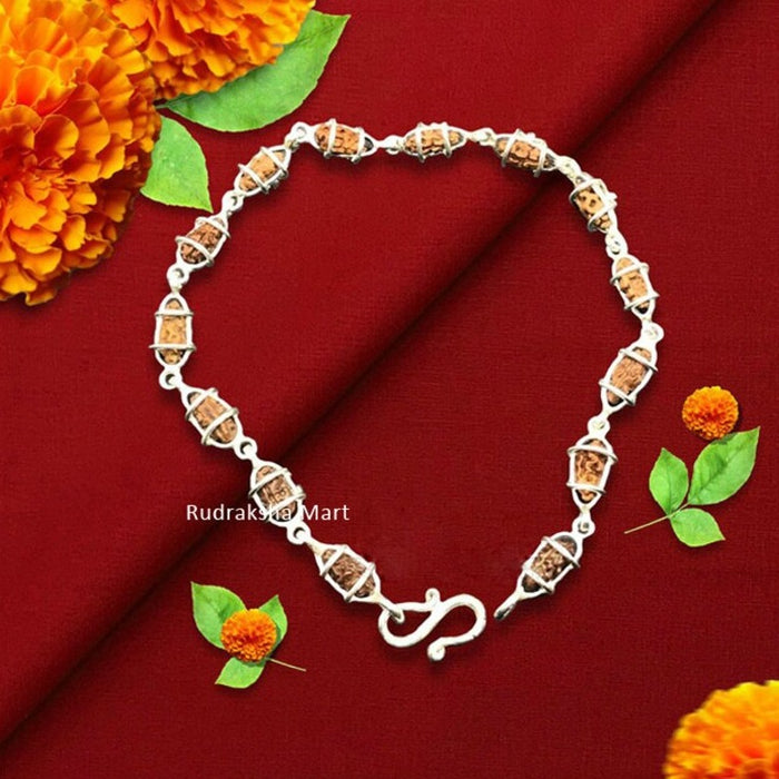 Gold plated OM Rudraksha bracelet, Women's Fashion, Jewelry & Organisers,  Bracelets on Carousell